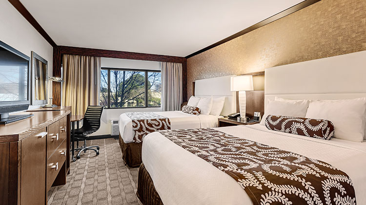 Double Bed Guestrooms at Crowne Plaza - Foster City Hotel, California